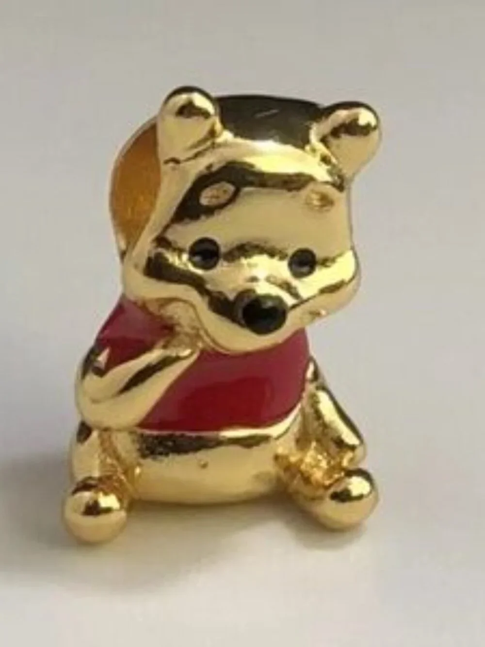 Disney Pandora Winnie the Pooh Bear Charm Gold plated